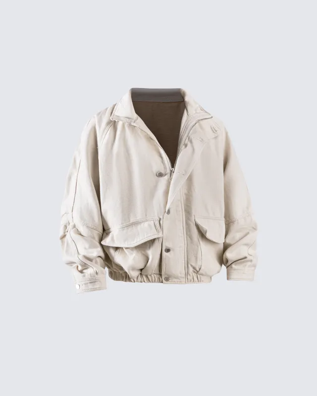 Short Relaxed Utility Jacket sold by KIIKIO