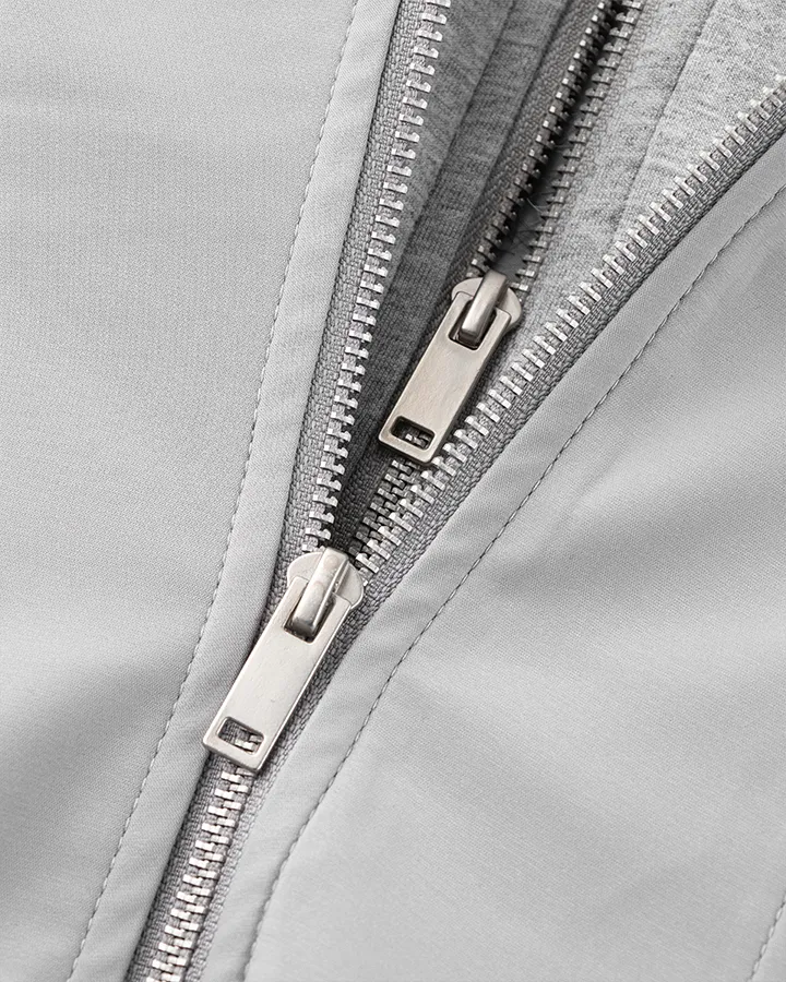 Silver Gray Faux Fur-Lined Hooded Jacket sold by KIIKIO product image thumbnail 4