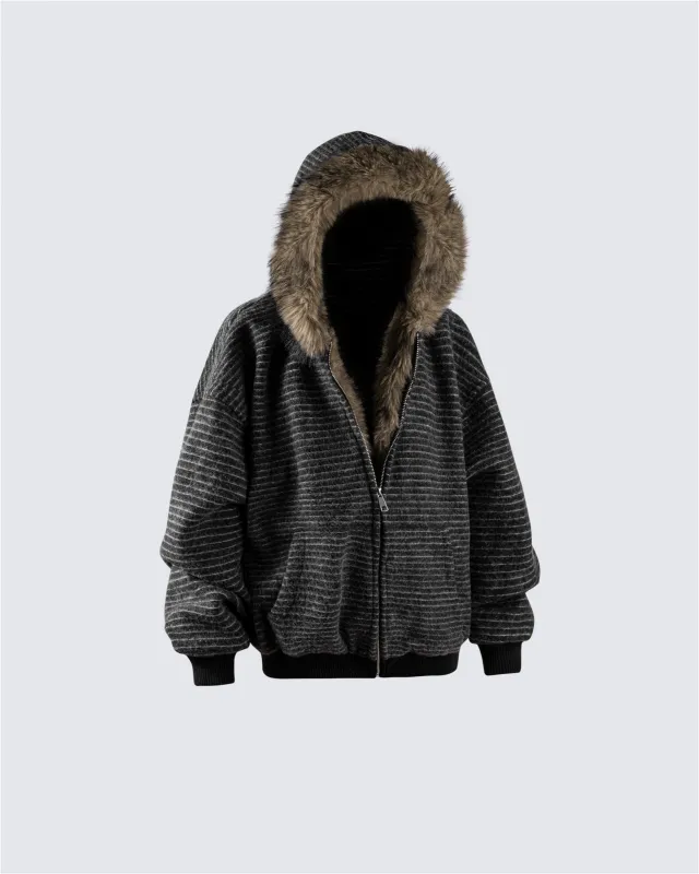 Cotton Blend + Faux Fur Lining sold by KIIKIO