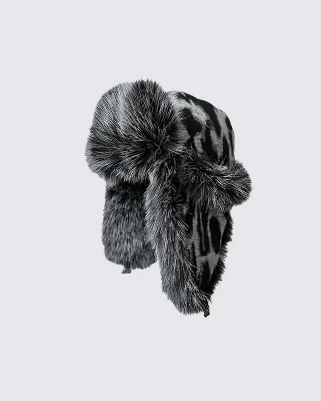 Winter New Leopard Print Trapper Hat sold by KIIKIO