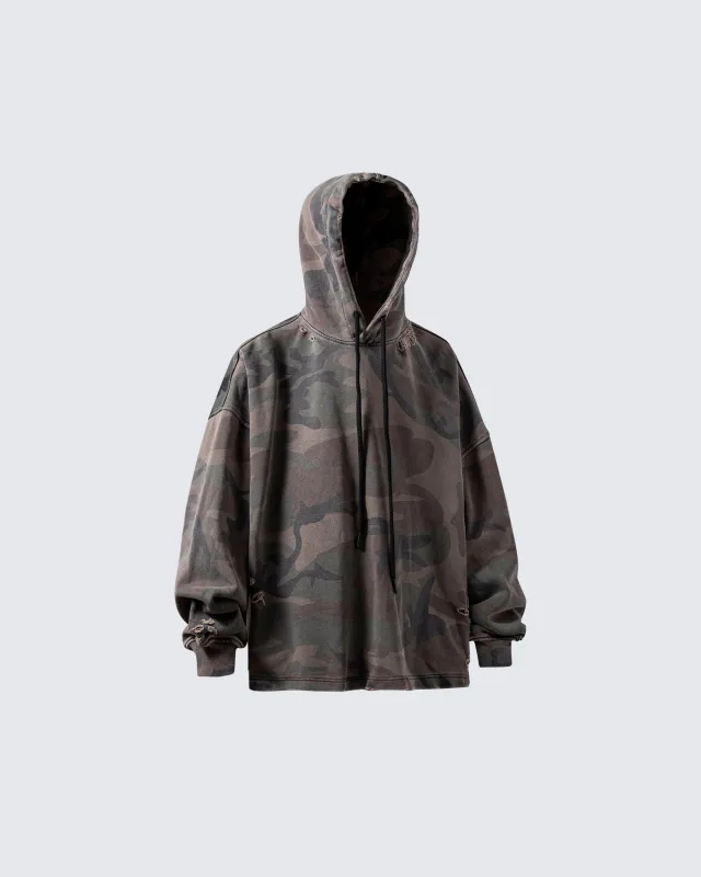 Camouflage Nirvana Graphic Hoodie sold by KIIKIO