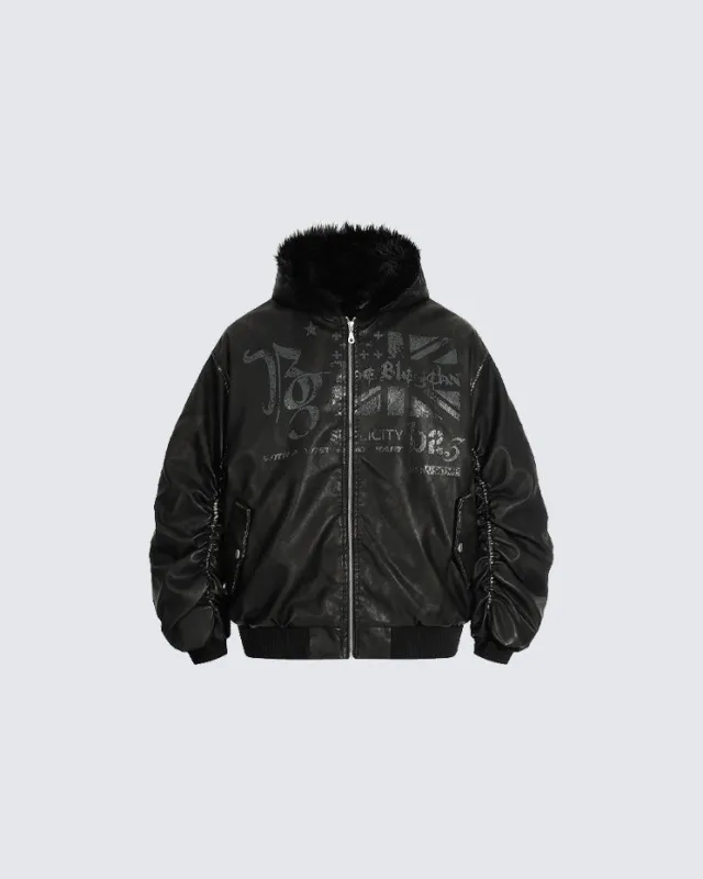 Autumn Winter New Fur Collar Bomber Jacket sold by KIIKIO
