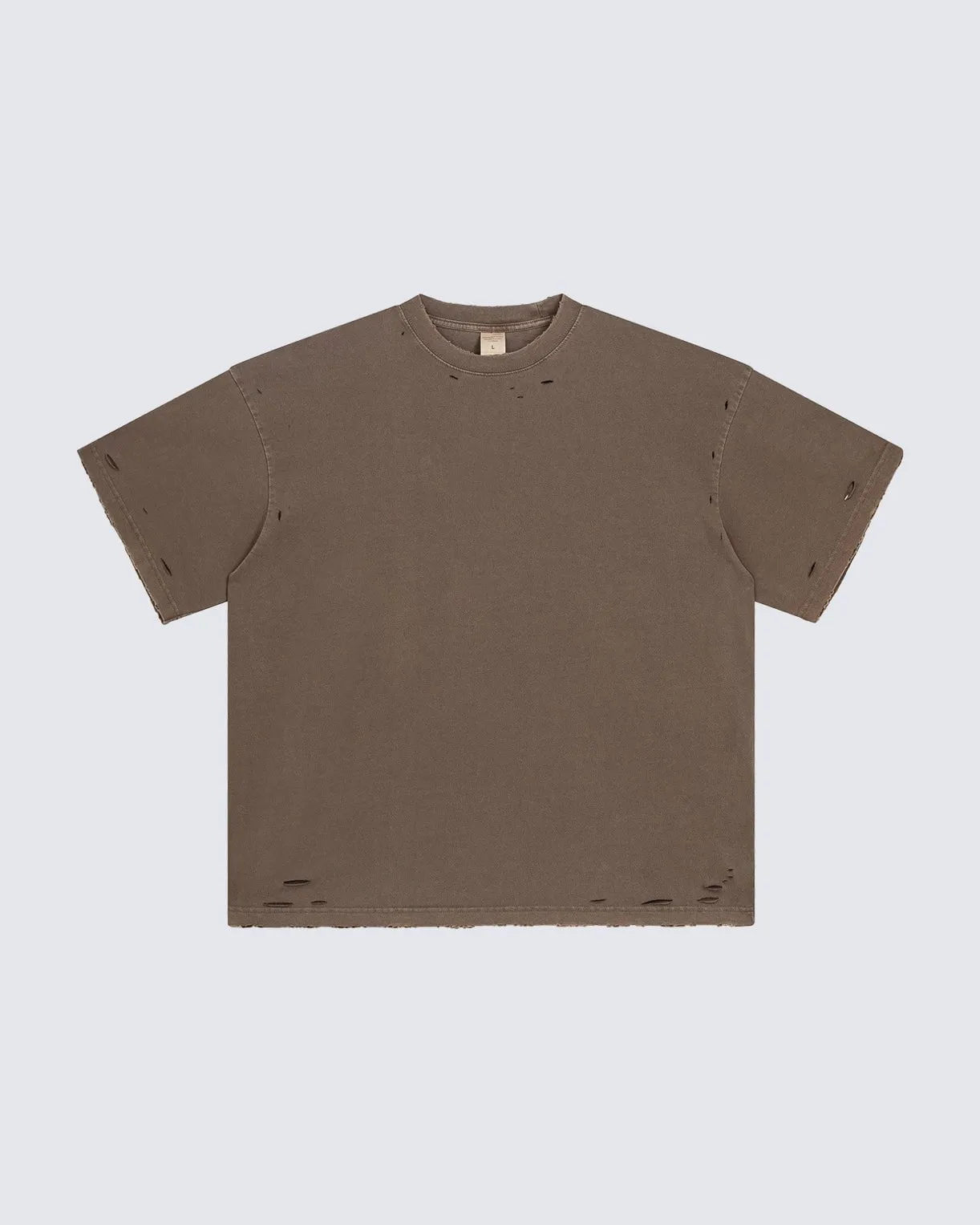 Street Fashion Distressed Short Boxy Tee sold by KIIKIO