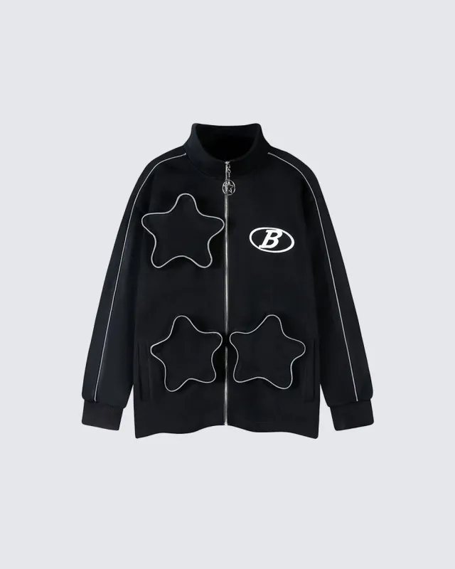 Vintage Three-Dimensional Star Techwear Jacket sold by KIIKIO
