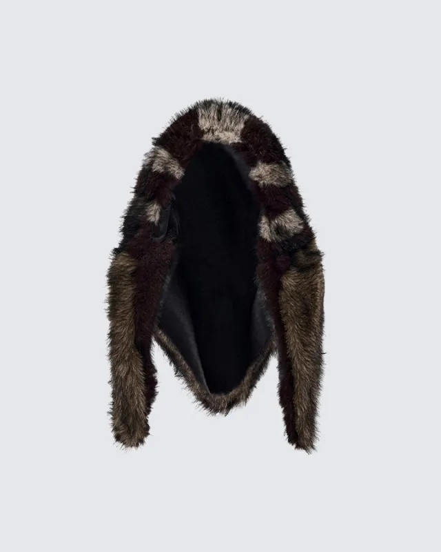 Faux Mink Fur Warm Trapper Hat sold by KIIKIO