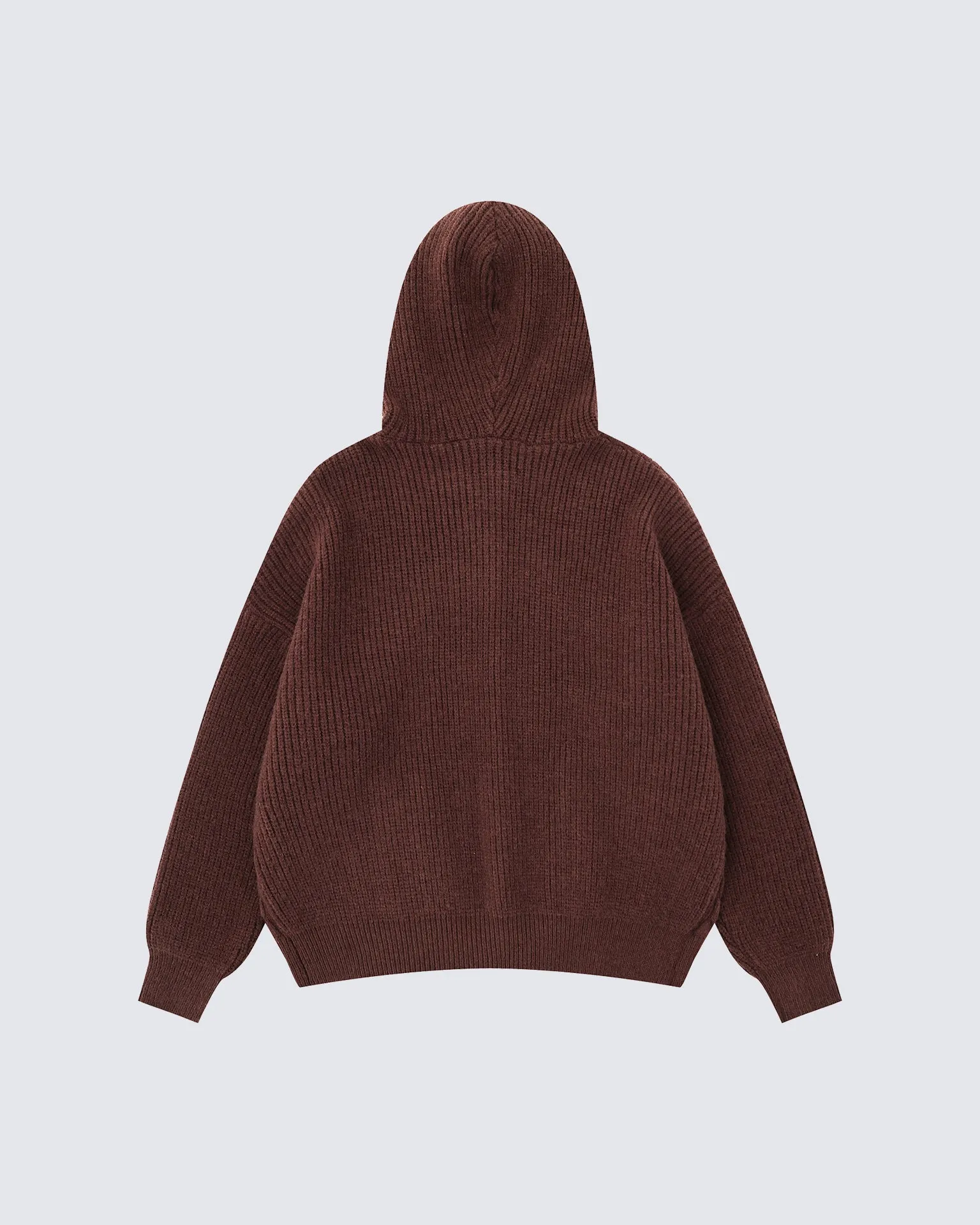 Unisex Drawstring Hooded Casual Knit Sweater sold by KIIKIO product image thumbnail 2