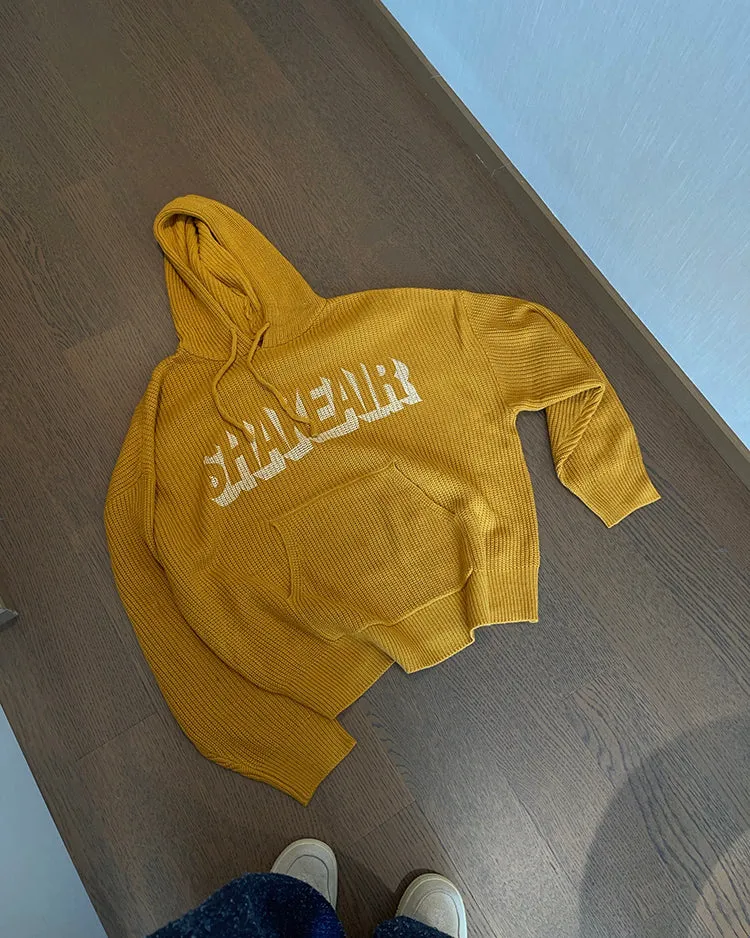 Vintage Relaxed Knit Hoodie sold by KIIKIO product image thumbnail 3