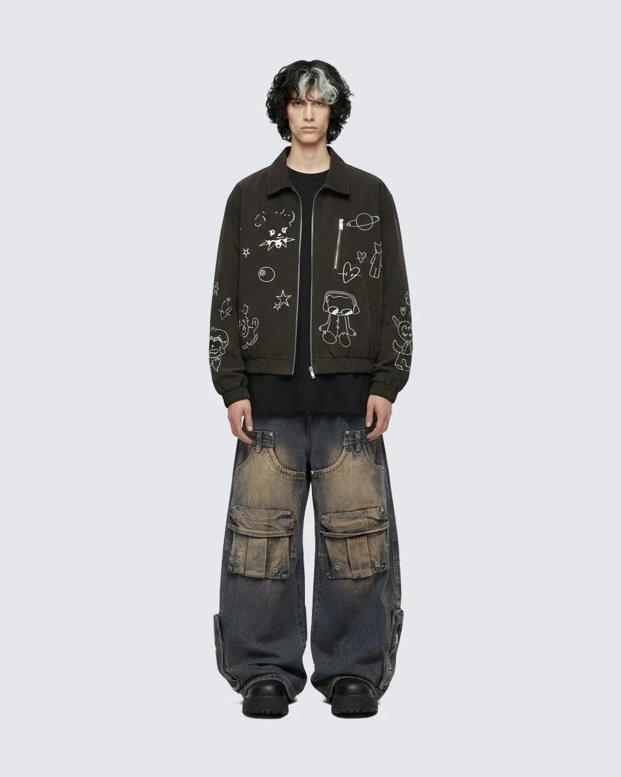Vintage Heavy Duty Wasteland Style Wide-Leg Pants sold by KIIKIO product image thumbnail 2
