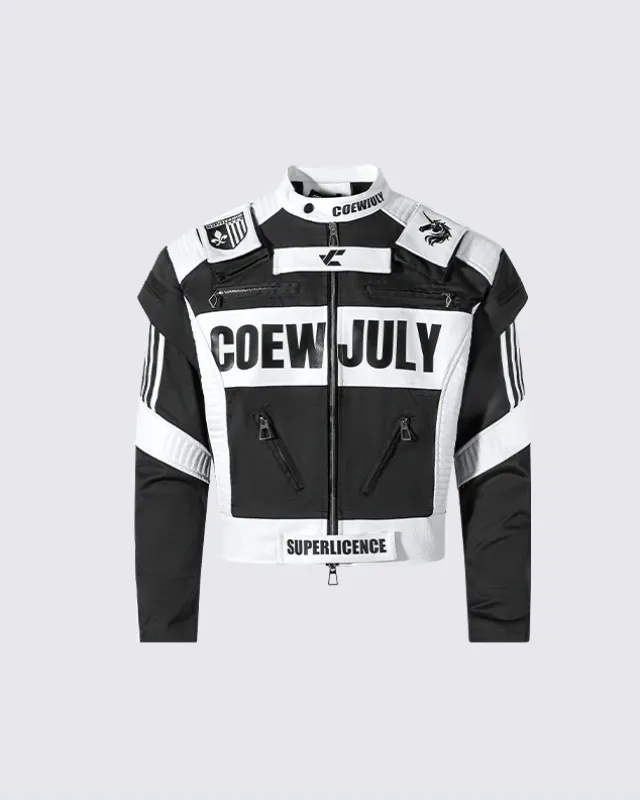 Racing Style Graphic Oversized Jacket sold by KIIKIO