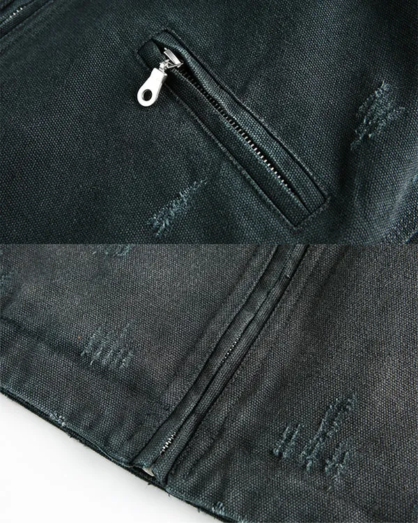 Vintage Punk Street Cargo Denim Jacket sold by KIIKIO product image thumbnail 5