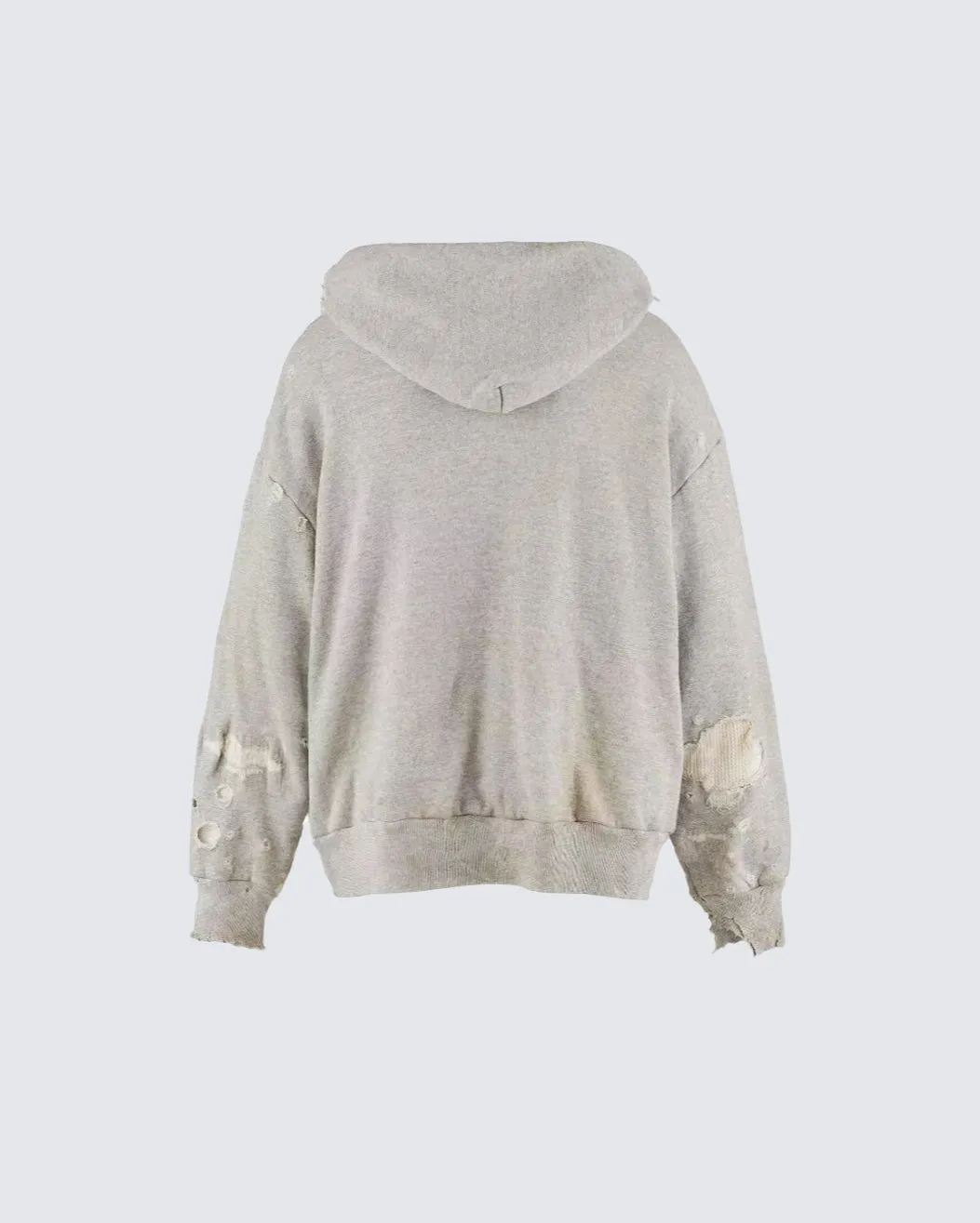 Distressed Printed Pullover Hoodie sold by KIIKIO product image thumbnail 4