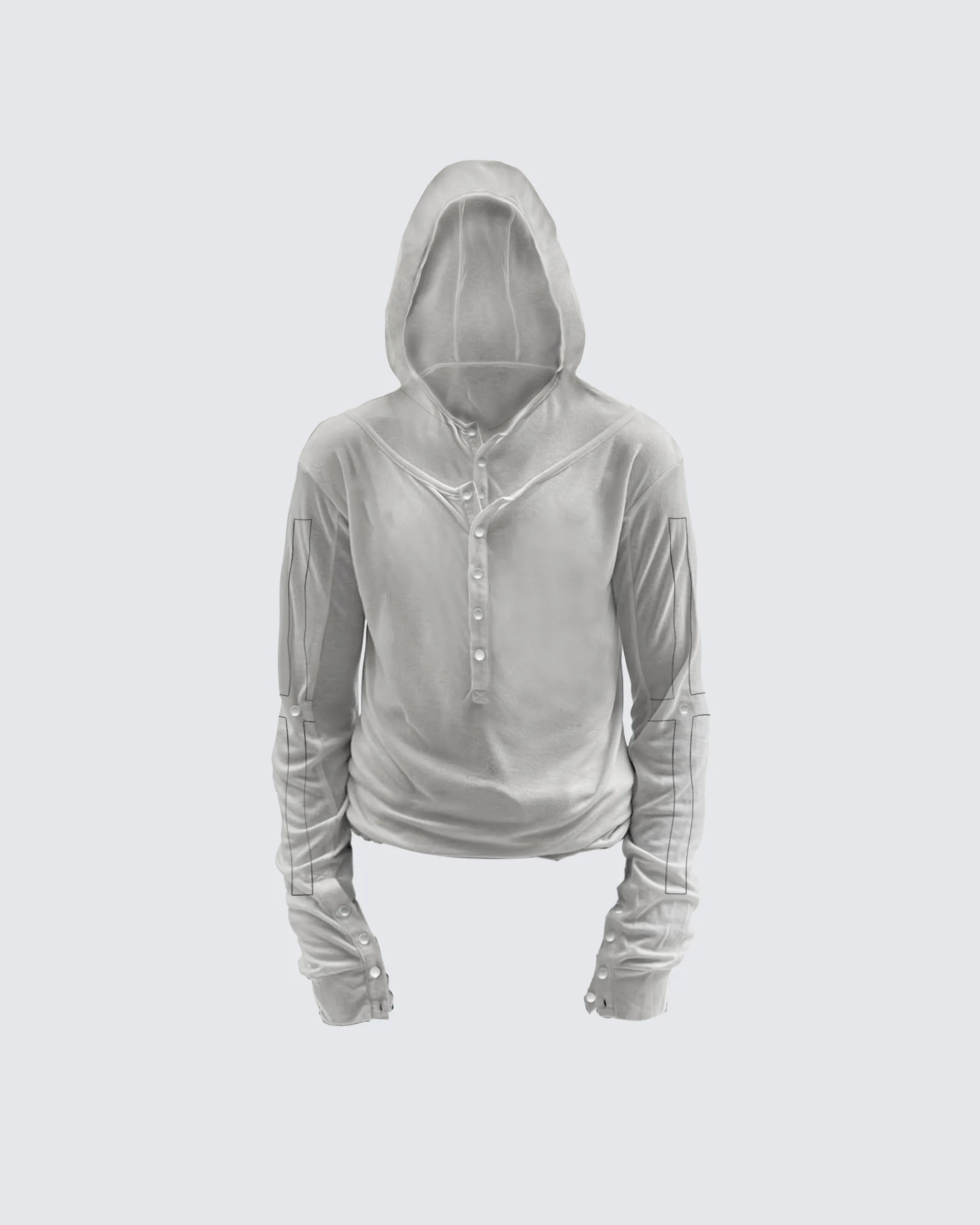Slim Fit Long Sleeve Pullover with Unique Design sold by KIIKIO product image thumbnail 3