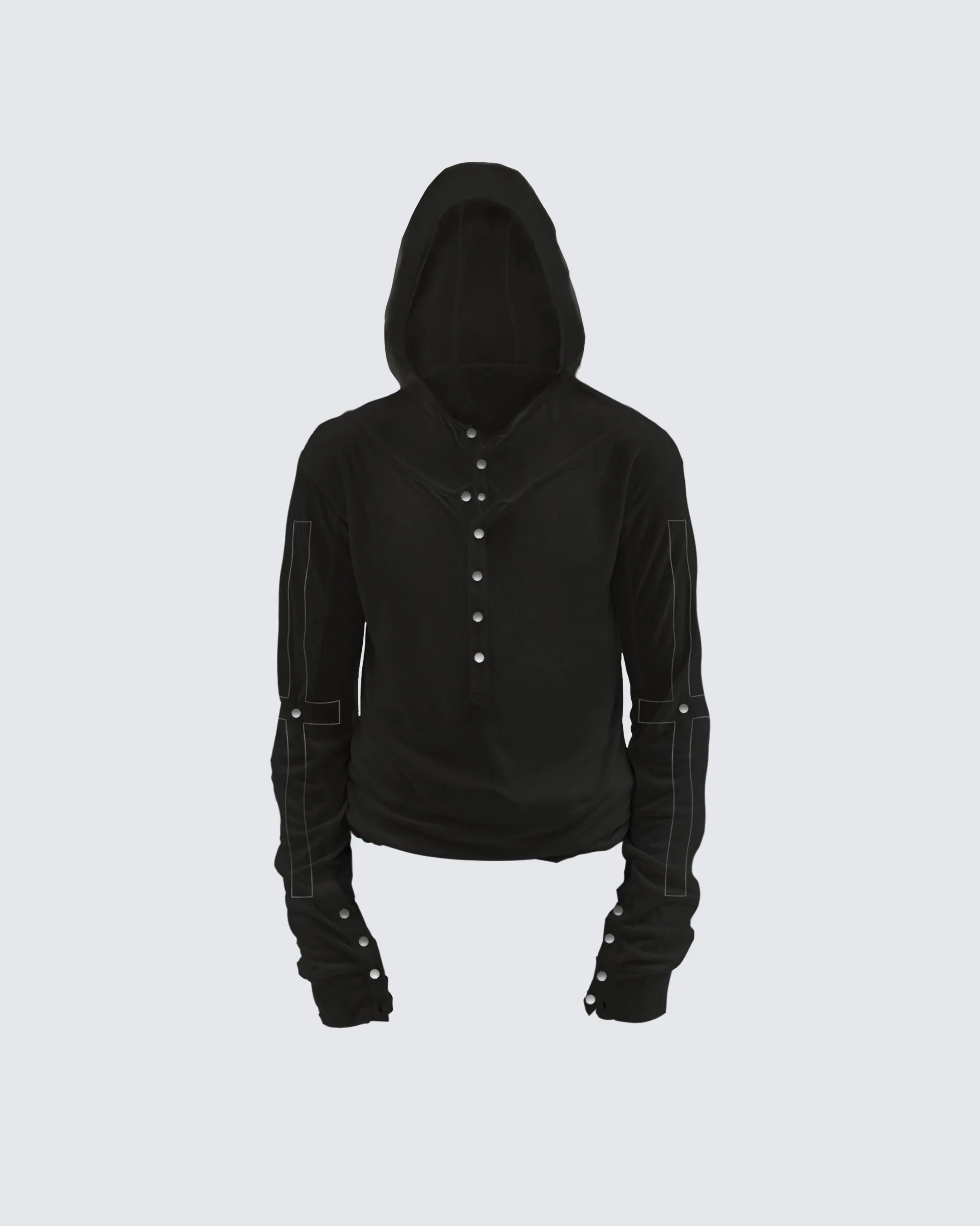 Slim Fit Long Sleeve Pullover with Unique Design sold by KIIKIO