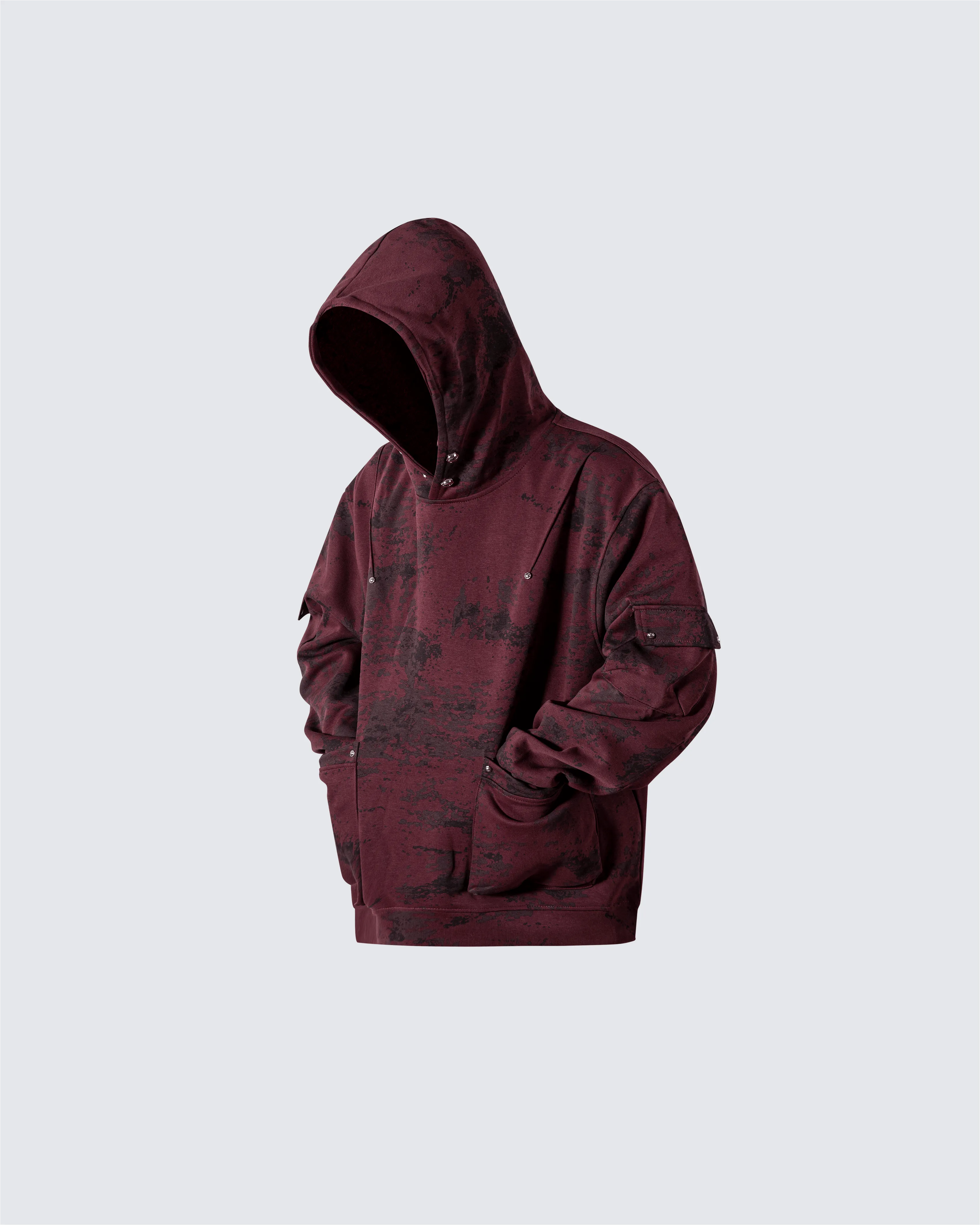 Distressed Washed Hoodie Sweatshirt sold by KIIKIO product image thumbnail 2