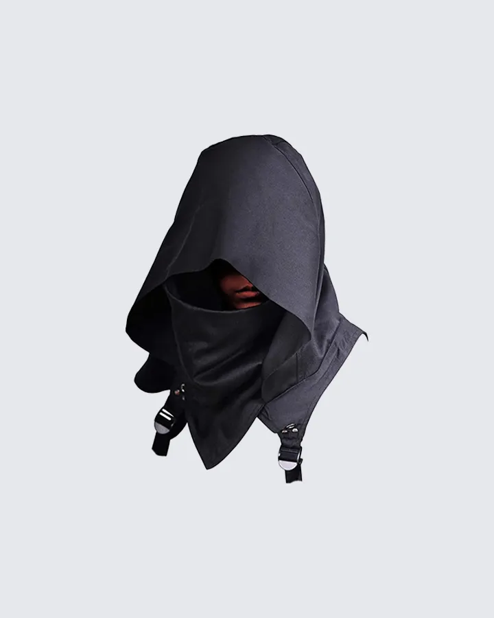 Techwear Detachable Hooded Face Cover Mask sold by KIIKIO