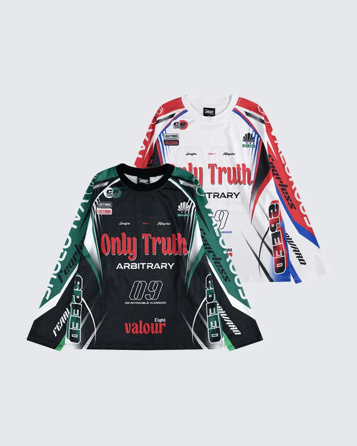 Racing Graphic Long Sleeve Mesh Jersey sold by KIIKIO product image thumbnail 2