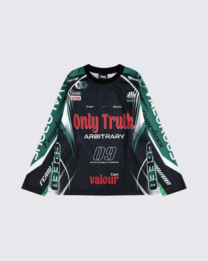Racing Graphic Long Sleeve Mesh Jersey sold by KIIKIO