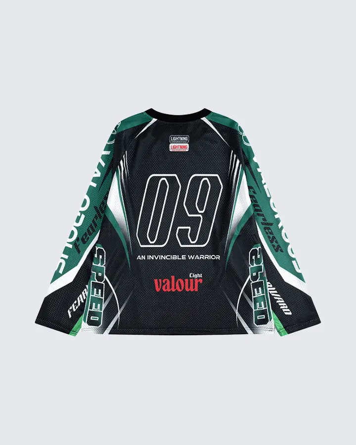 Racing Graphic Long Sleeve Mesh Jersey sold by KIIKIO product image thumbnail 4