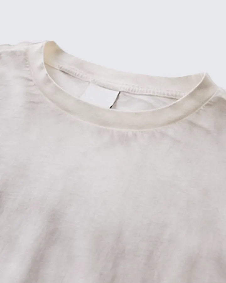 Distressed Cross Graphic Long Sleeve T-Shirt sold by KIIKIO product image thumbnail 4