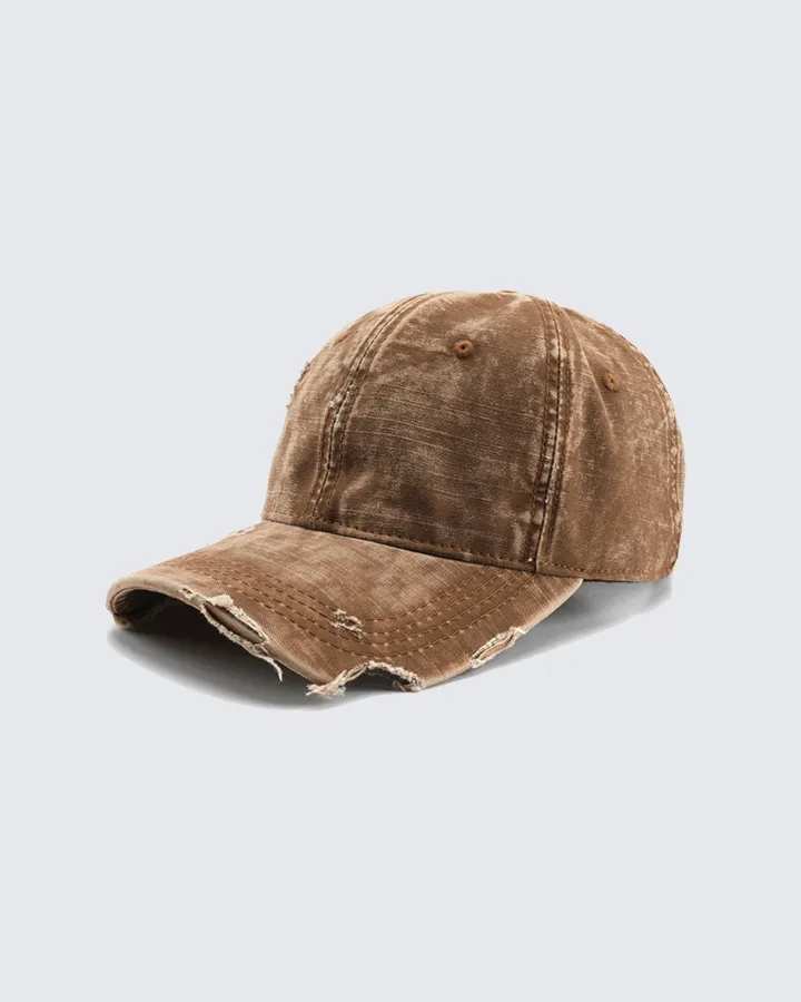 Distressed Vintage Washed Dad Hat sold by KIIKIO product image thumbnail 4