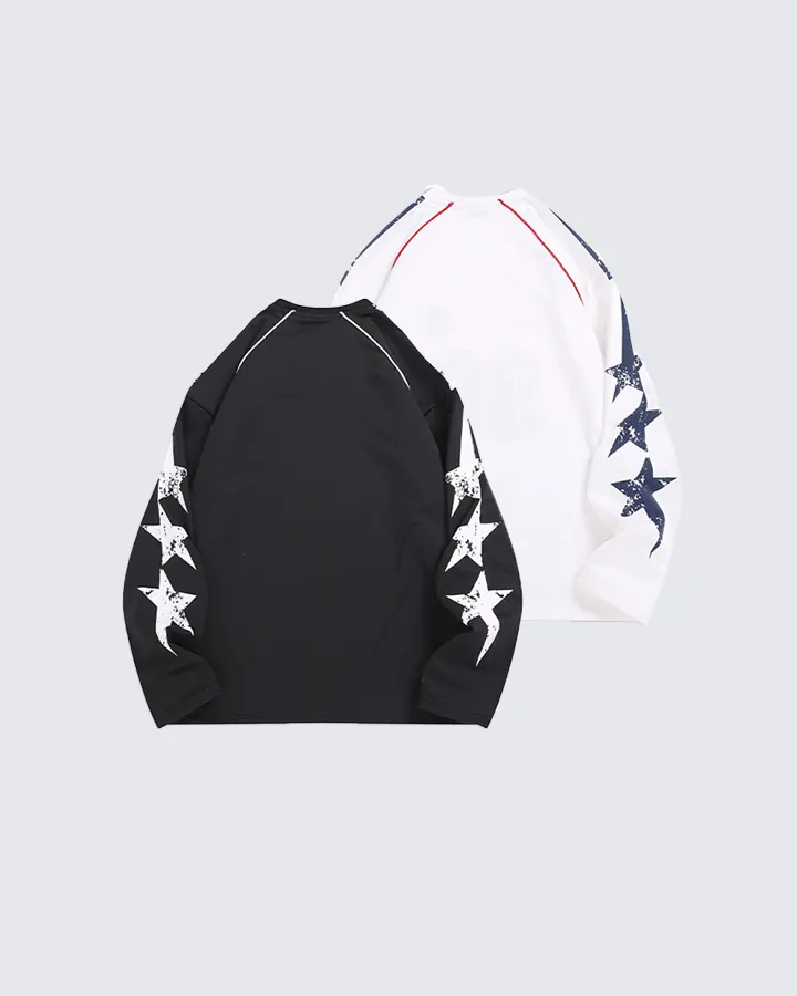 Vintage 96 Print Long Sleeve Streetwear Jersey sold by KIIKIO product image thumbnail 4