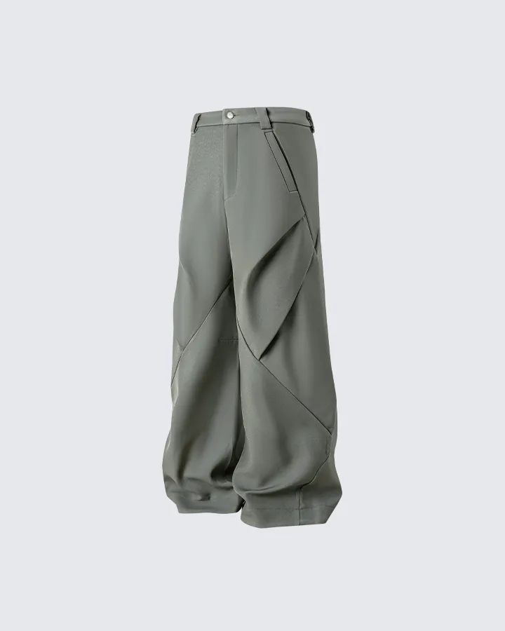 Architectural Pleated Wide-Leg Pants sold by KIIKIO product image thumbnail 3