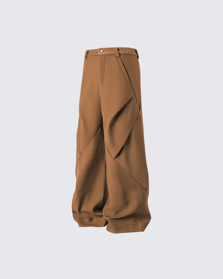 Architectural Pleated Wide-Leg Pants sold by KIIKIO product image thumbnail 5