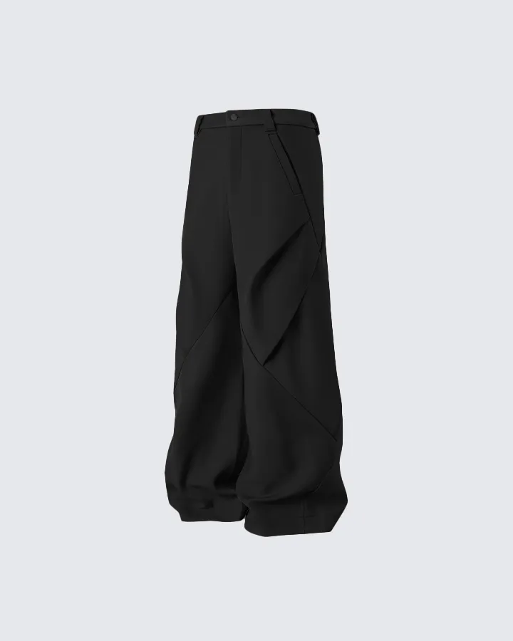 Architectural Pleated Wide-Leg Pants sold by KIIKIO product image thumbnail 4