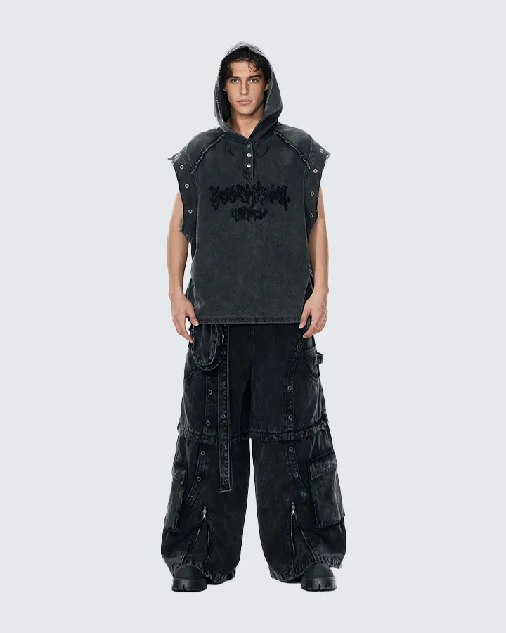 Detachable Multi-Pocket Heavy-Duty Cargo Pants sold by KIIKIO product image thumbnail 3