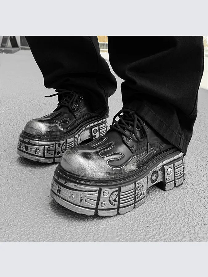 Cyber Flame Platform Derby Shoes sold by KIIKIO product image thumbnail 5