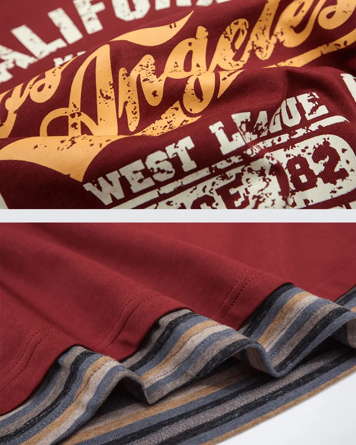 Layered Sleeve Graphic Tee – Vintage Style sold by KIIKIO product image thumbnail 5