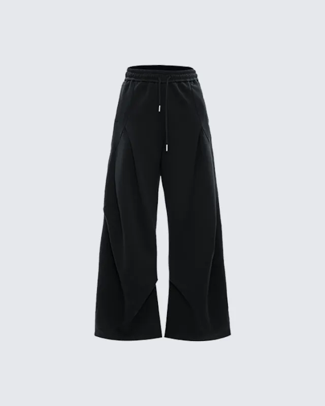 Wide-Leg Drawstring Jogger Pants sold by KIIKIO