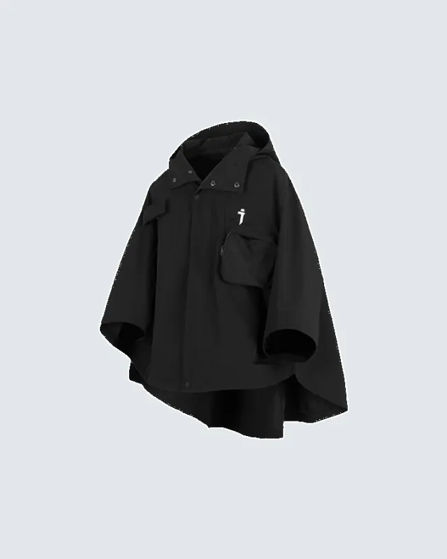 Utility Hooded Cargo Poncho sold by KIIKIO