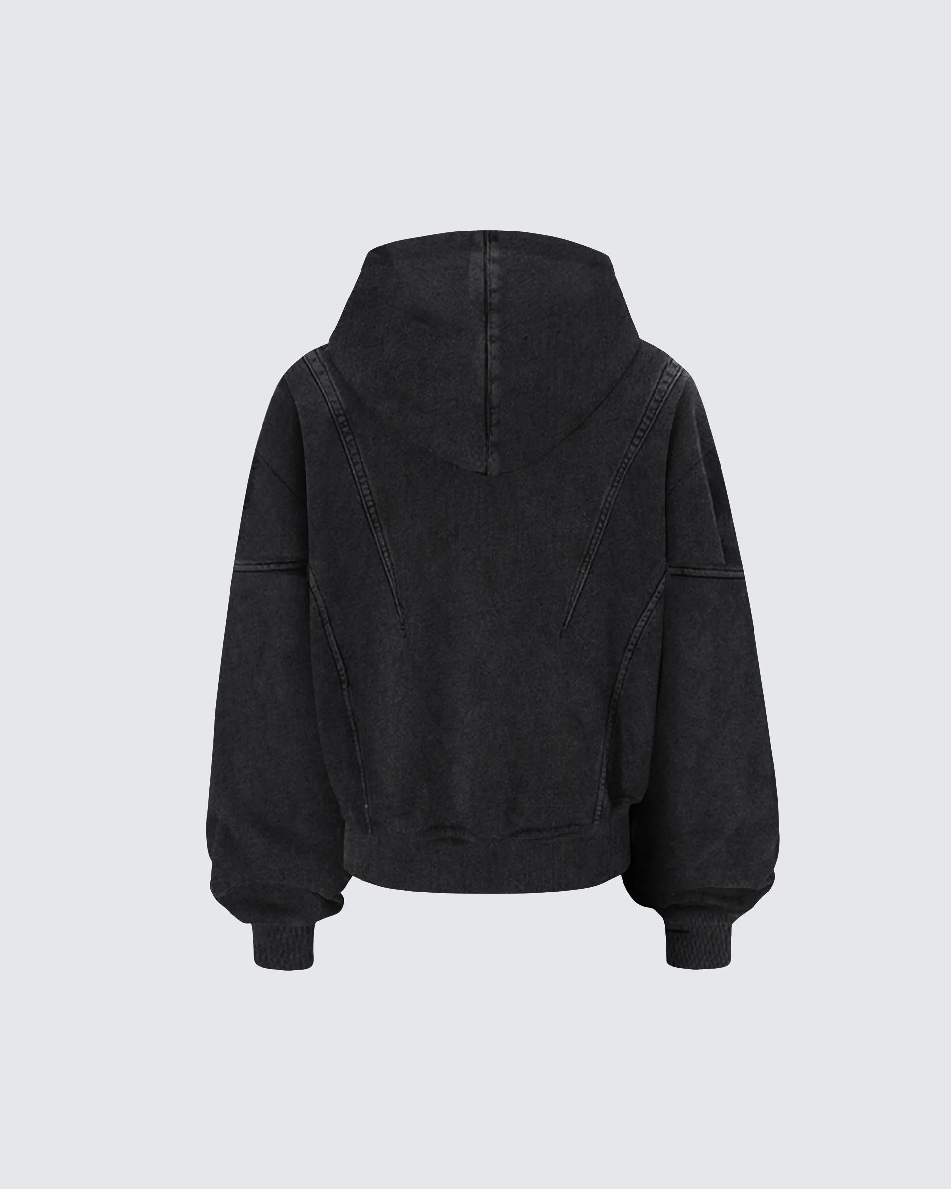 Washed Vintage Zip-Up Hoodie sold by KIIKIO product image thumbnail 2