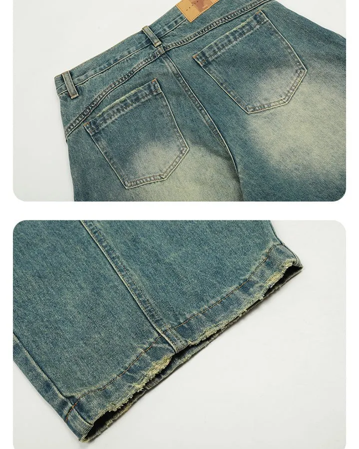 Washed Scimitar Design Jeans sold by KIIKIO product image thumbnail 5