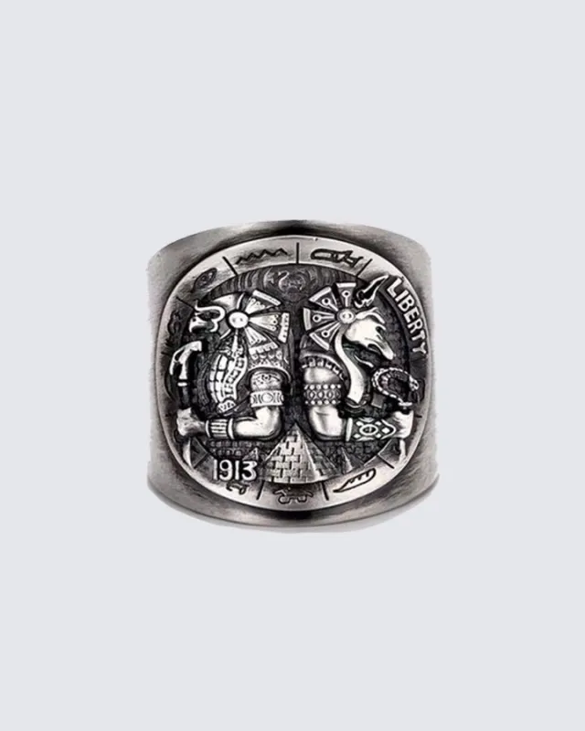 Horus Thai Silver Ring made by KIIKIO