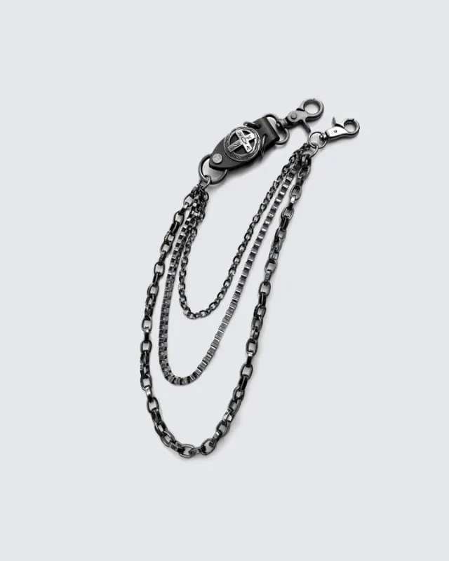 Retro Punk Multi-Layer Pant Chain made by KIIKIO