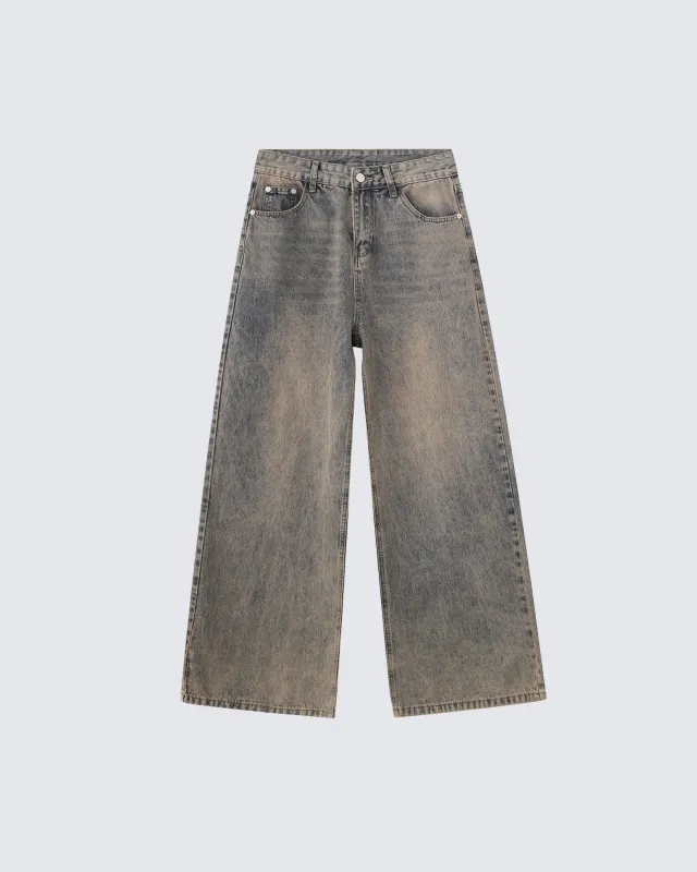 Distressed Vintage Baggy Jeans sold by KIIKIO