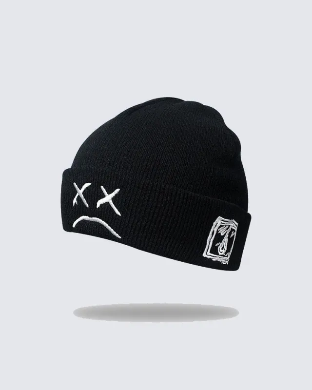 Street Embroidered Knitted Beanie made by KIIKIO