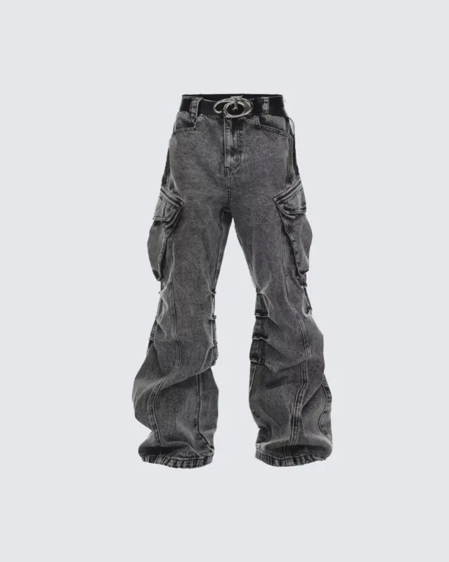 Stackable Multi-Pocket Cargo Pants sold by KIIKIO