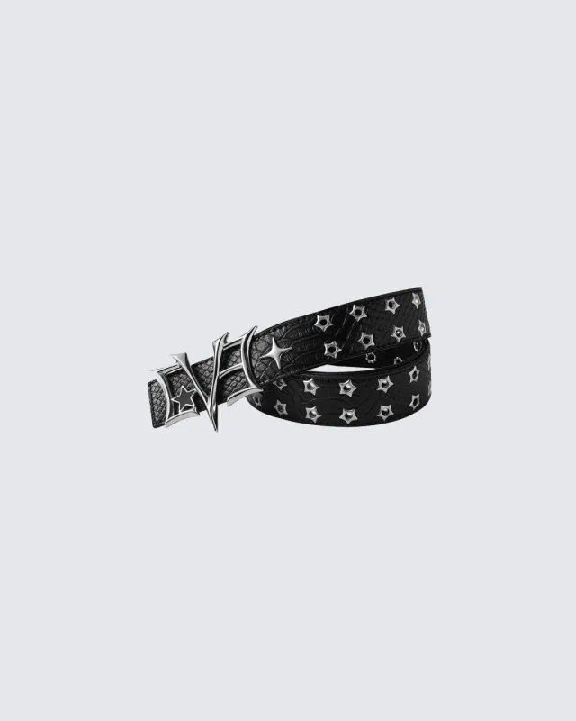 Retro Star Stud PU Leather Belt sold by KIIKIO