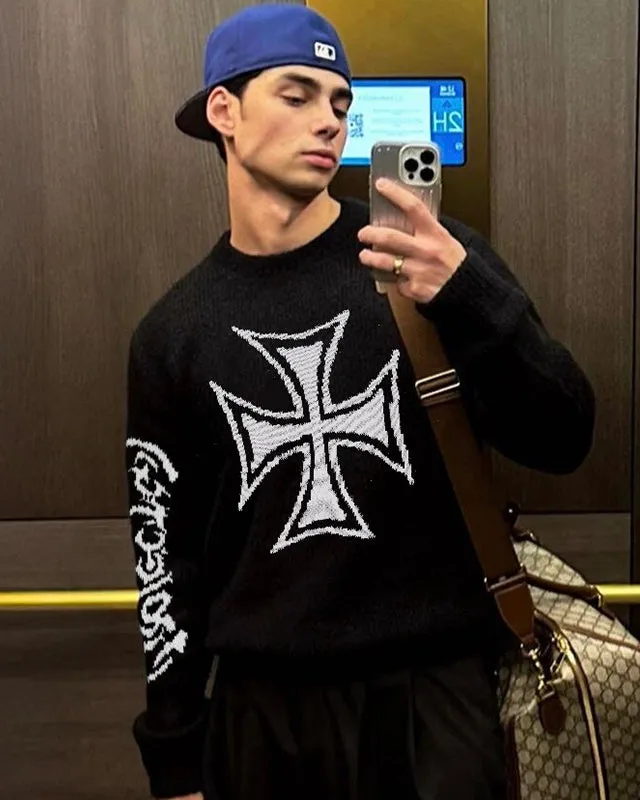 Iron Cross Jacquard Knit sold by KIIKIO product image thumbnail 2