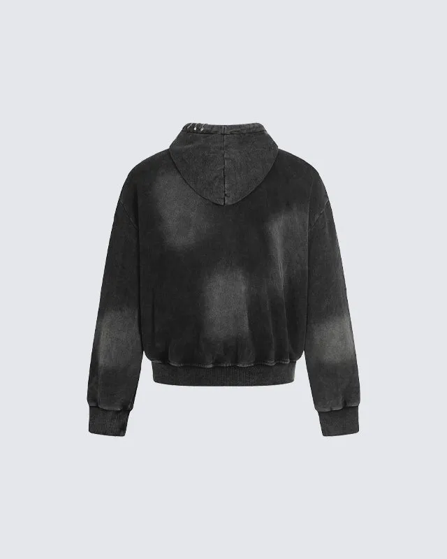 Vintage Washed Zip Hooded Sweatshirt sold by KIIKIO product image thumbnail 5