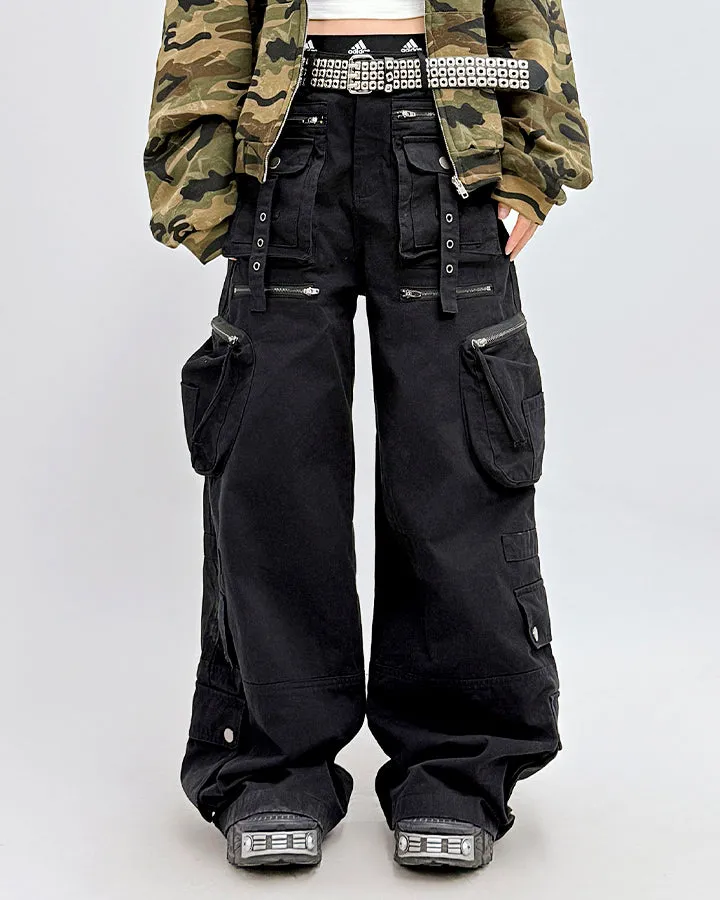 American Workwear Multi-Pocket Denim Pants sold by KIIKIO product image thumbnail 2