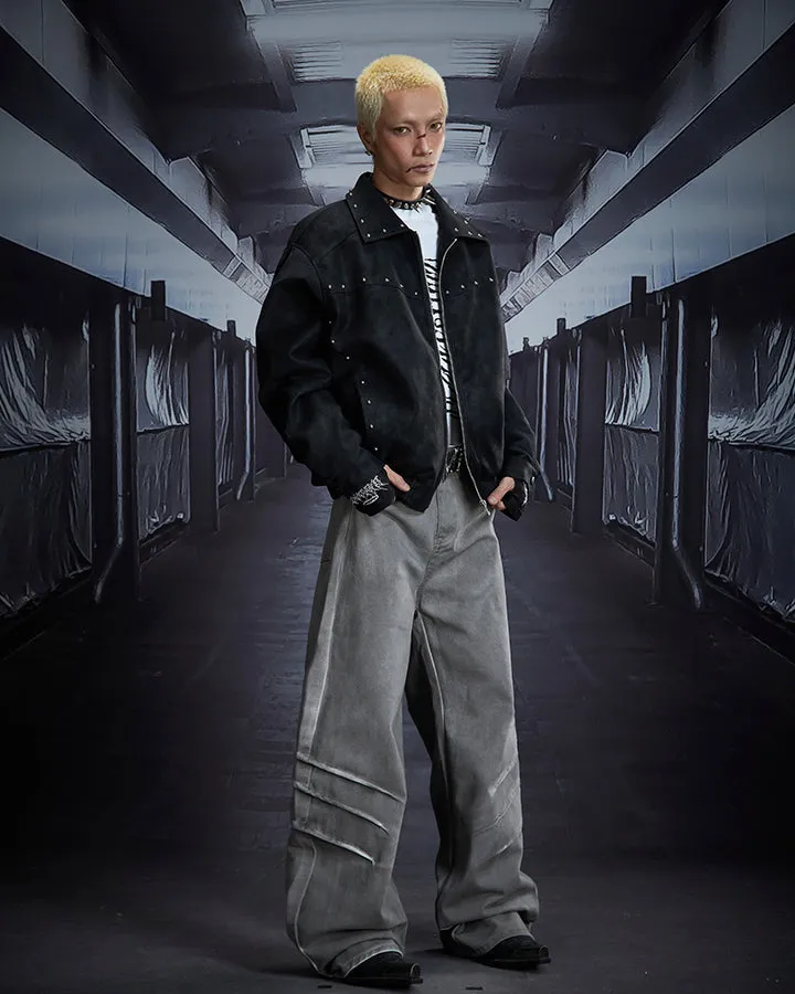 Wasteland Washed Distressed Denim Pants sold by KIIKIO product image thumbnail 3