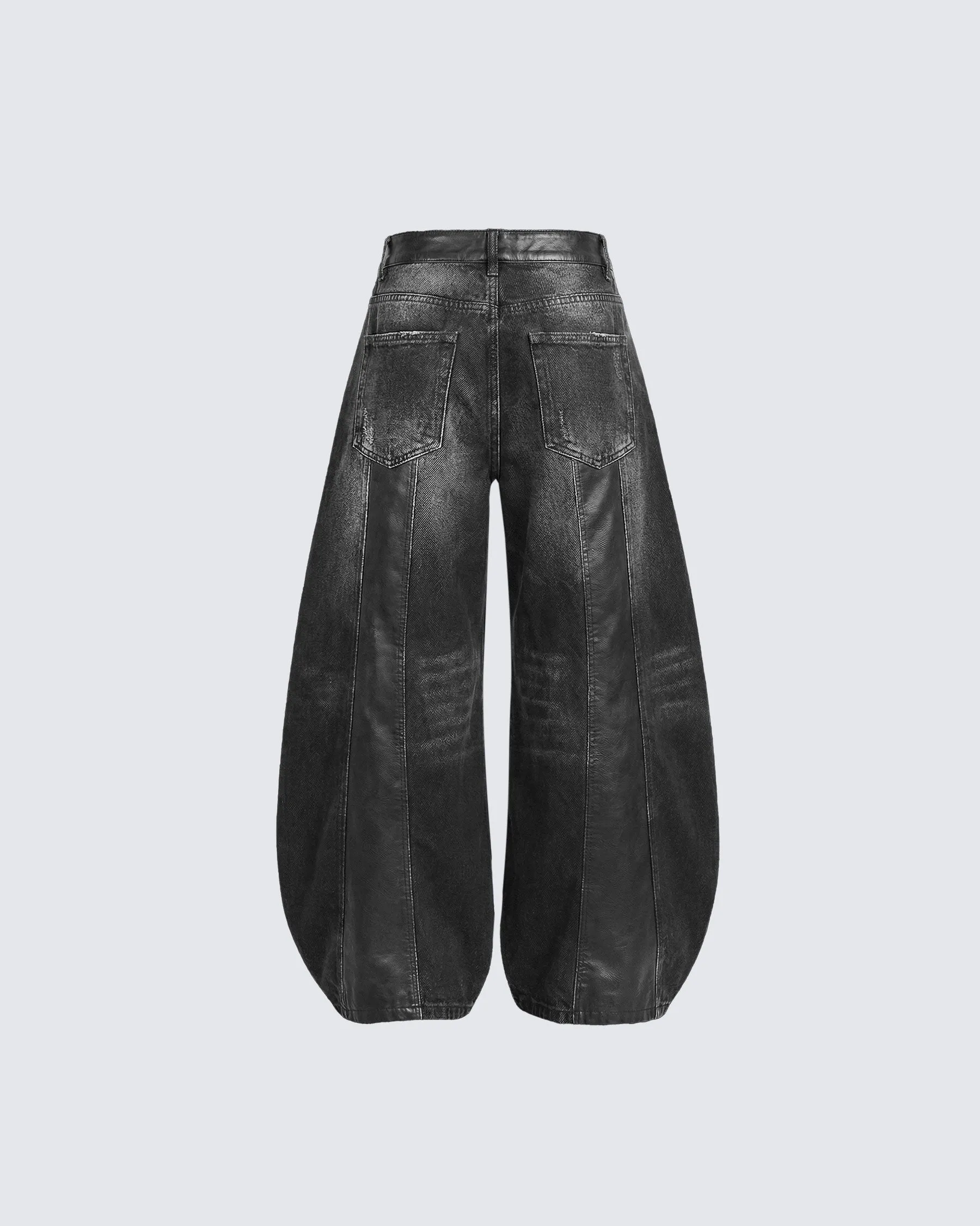LOW SATURATION-Washed Wide-Leg Denim Pants sold by KIIKIO product image thumbnail 5