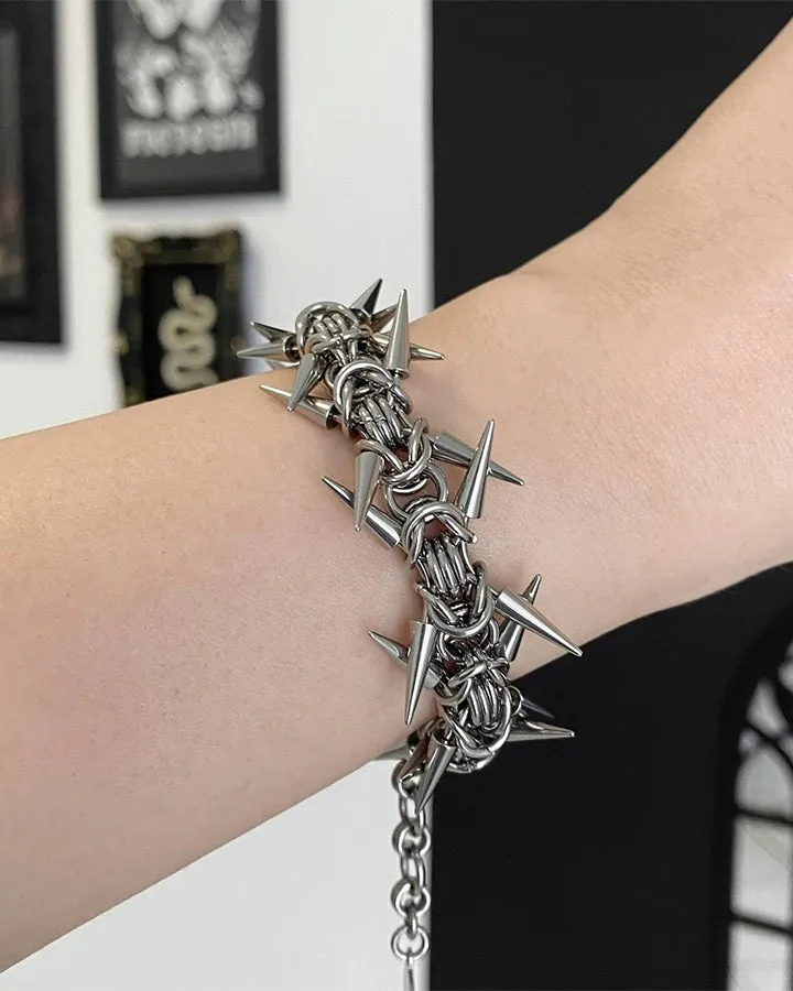 New Punk Spike Chain Bracelet sold by KIIKIO product image thumbnail 4