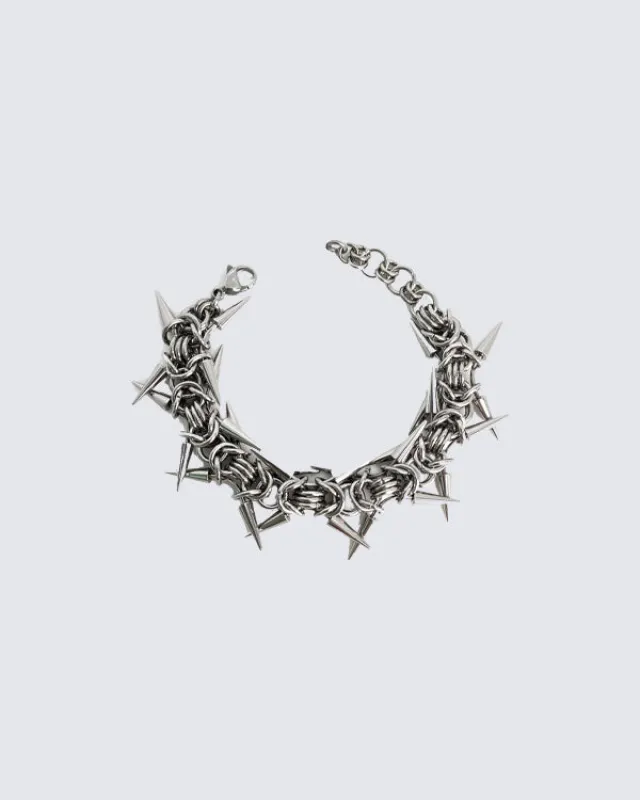 New Punk Spike Chain Bracelet made by KIIKIO