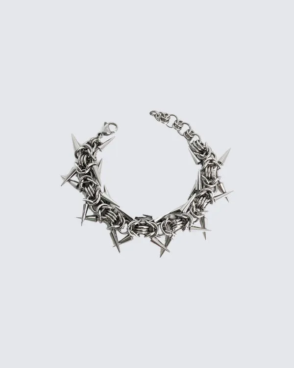 New Punk Spike Chain Bracelet sold by KIIKIO