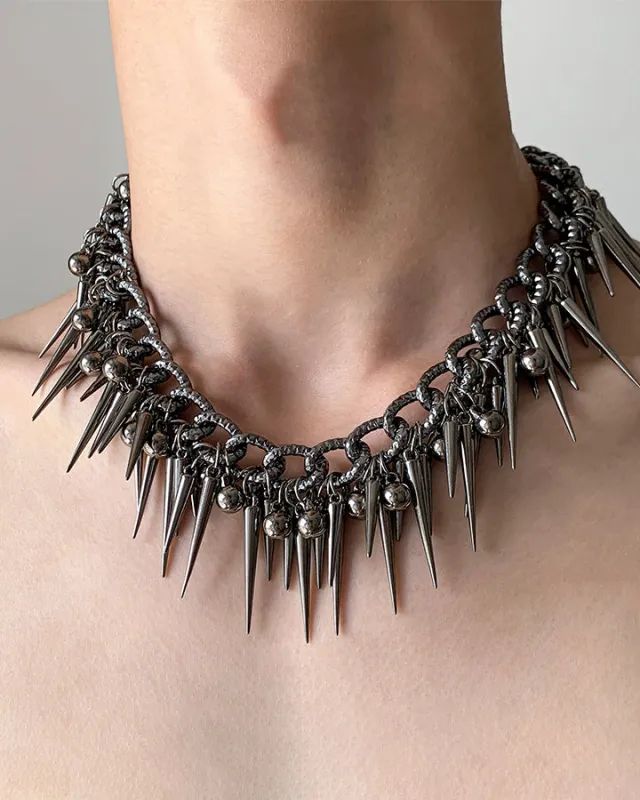 Studded Bead Tassel Abaya Necklace made by KIIKIO